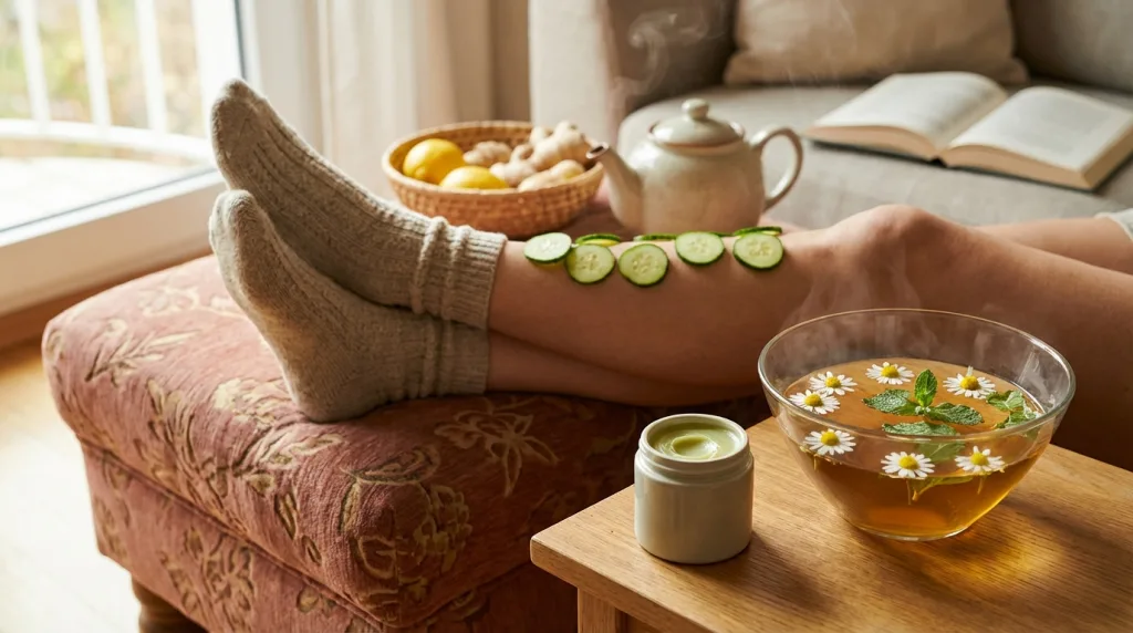 découvrez des remèdes de grand-mère efficaces pour soulager et prévenir les jambes gonflées naturellement.